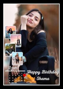 Birthday Special Collection  Customized Collage Rectangular wall mount Photo Frames with Photo (Copy)