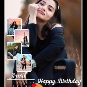 Birthday Special Collection Customized Collage Rectangular wall mount Photo Frames with Photo (Copy)