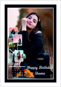 Birthday Special Collection  Customized Collage Rectangular wall mount Photo Frames with Photo (Copy)