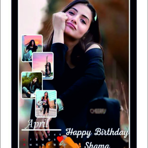 Birthday Special Collection Customized Collage Rectangular wall mount Photo Frames with Photo (Copy)