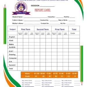 Professional School Report Card Printing